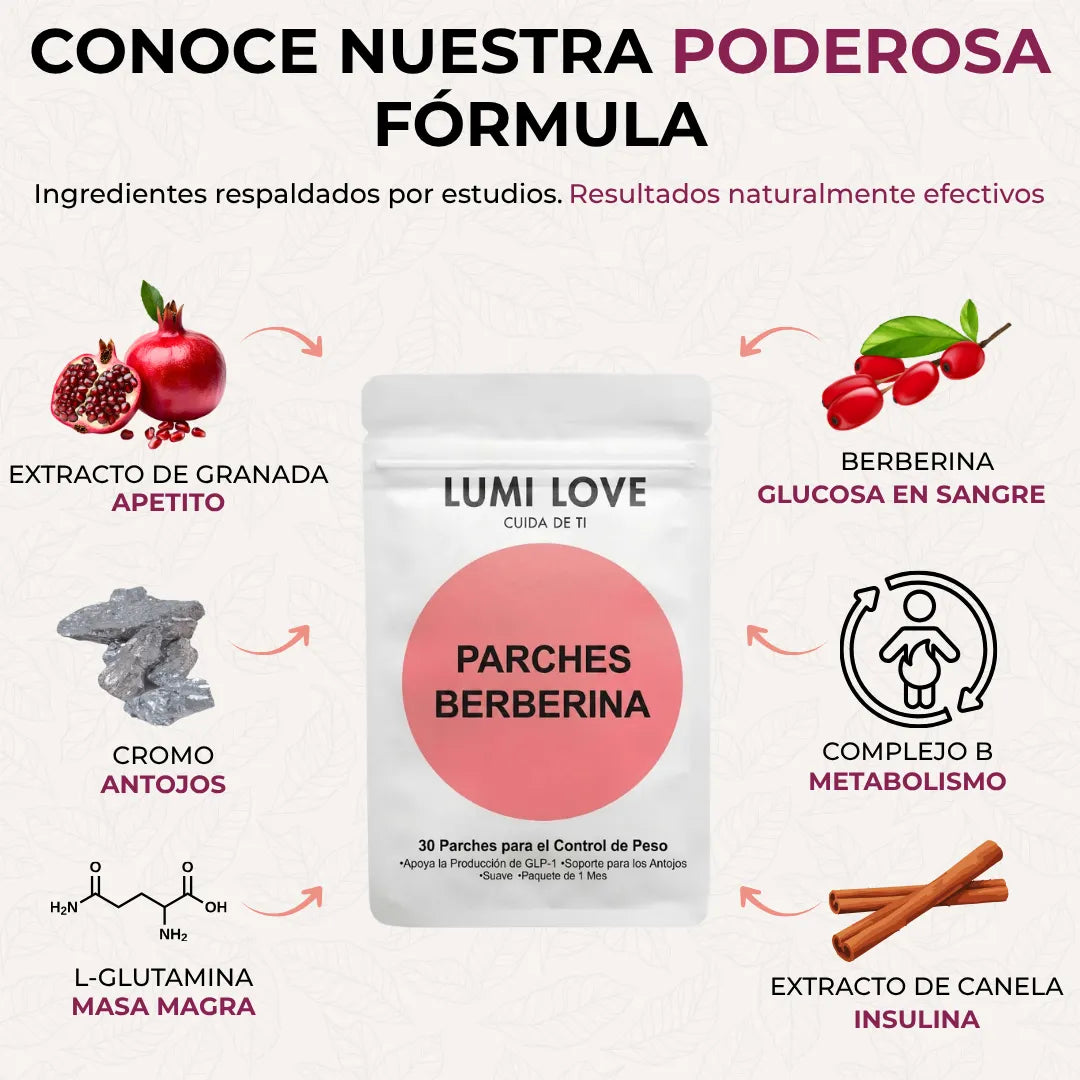 Parche de Berberina que Mantiene tu Peso Bajo Control